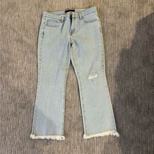 J Brand Light Blue Frayed Hem Women Jeans
